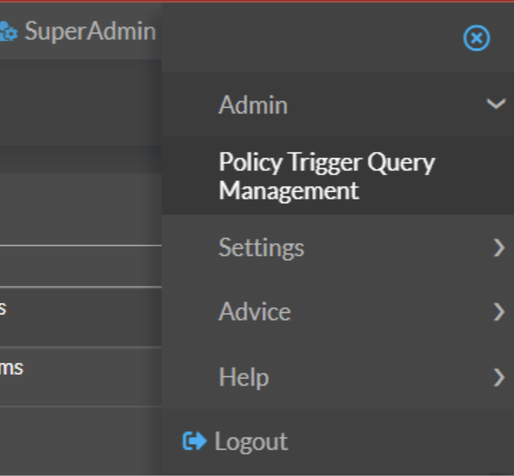 Policy-Trigger-Query-Management-menu